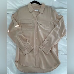 Equipment two pocket silk shirt